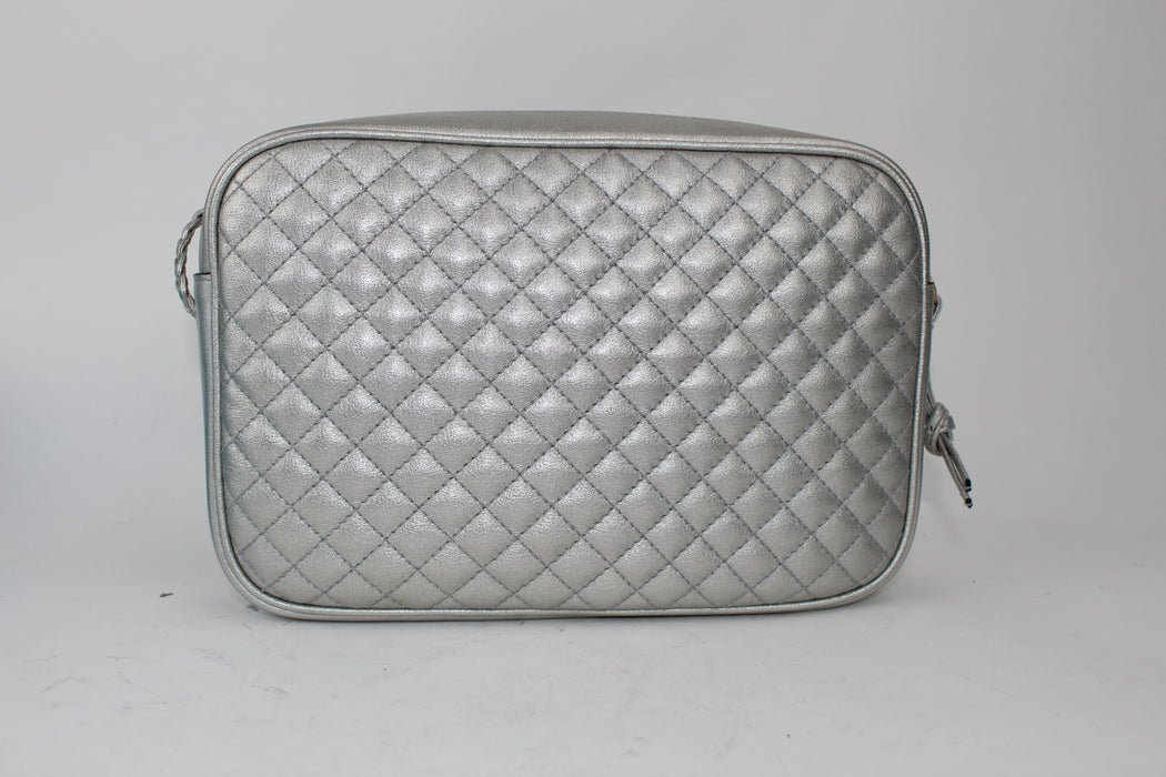 GUCCI METALLIC QUILTED LEATHER SHOULDER BAG - LuxurySnob
