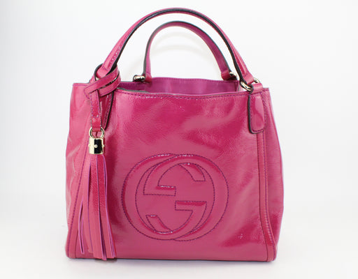 Gucci Soho Patent  Shoulder bag Pink