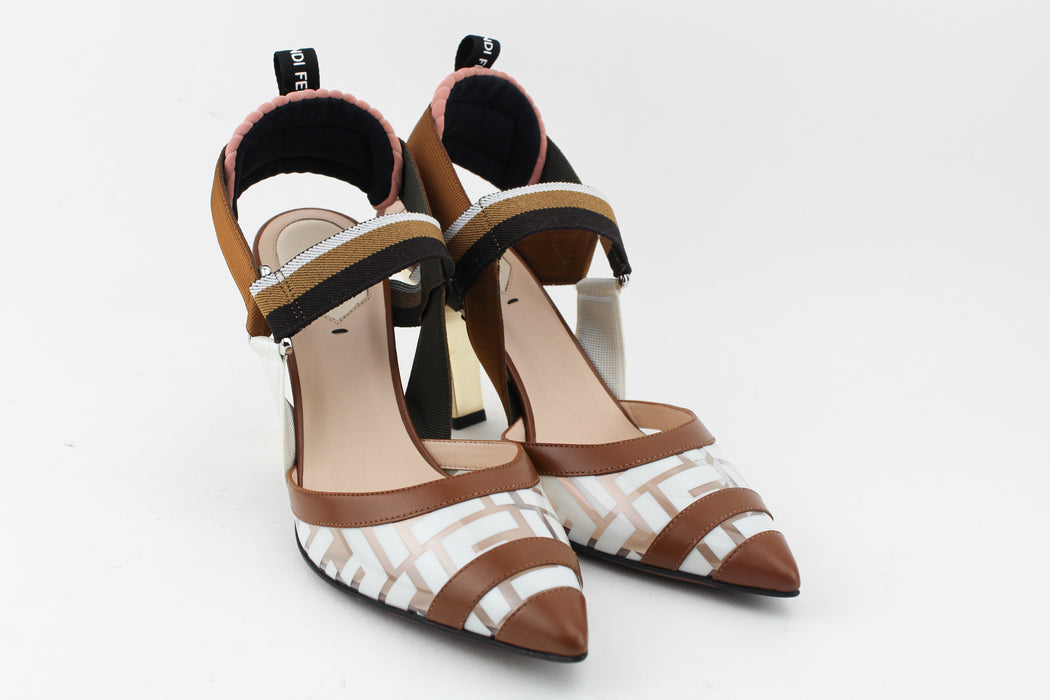 Fendi Colibri Slingback Pumps