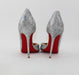 CHRISTIAN LOUBOUTIN IRIZA HALF D'ORSAY GLITTER PUMP SIZE 39 - LuxurySnob