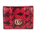 Gucci GG Snakeskin Card Case Wallet
