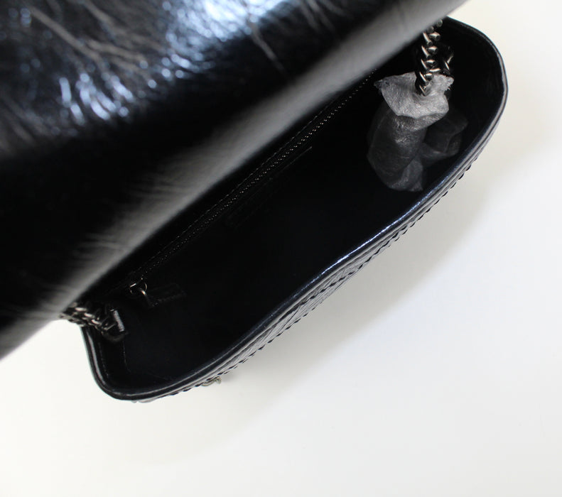Saint Laurent Small Niki Leather Bag black