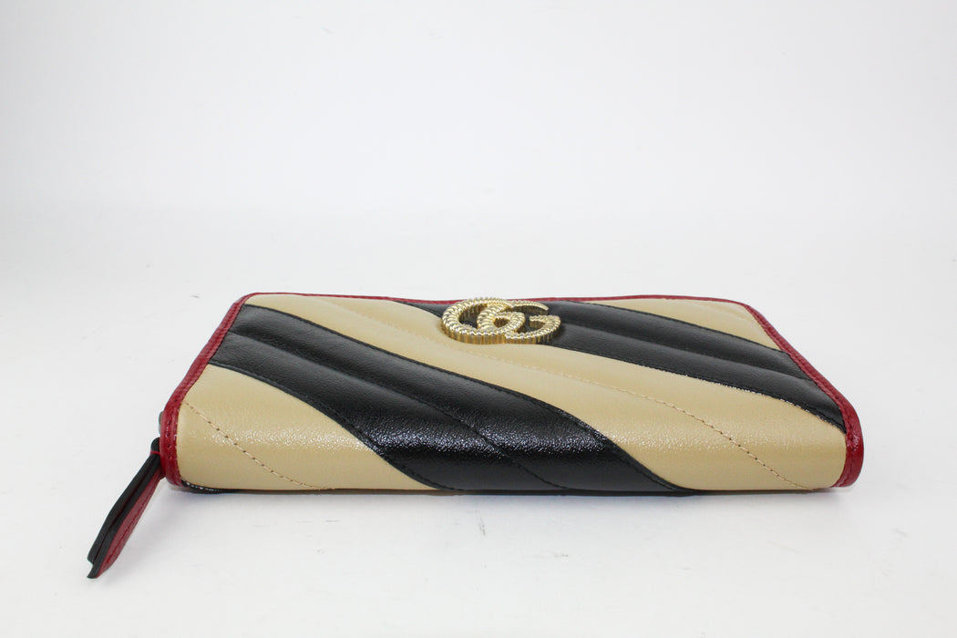 Gucci Matelasse Zip Around Wallet
