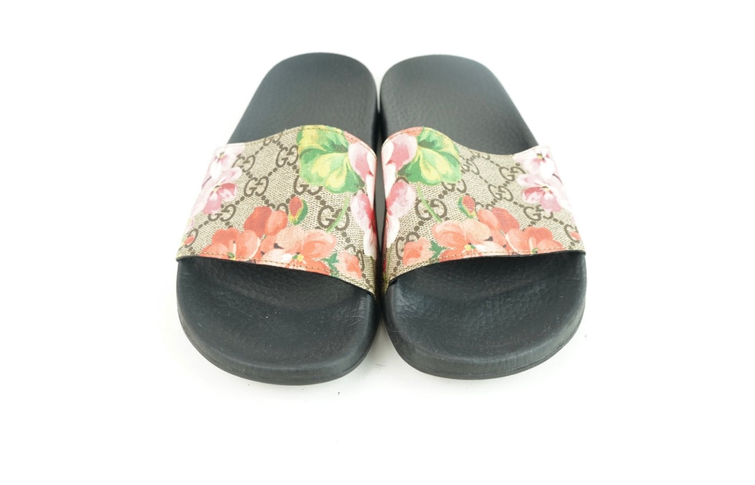 Gucci GG Blooms Supreme Floral Slide Sandals