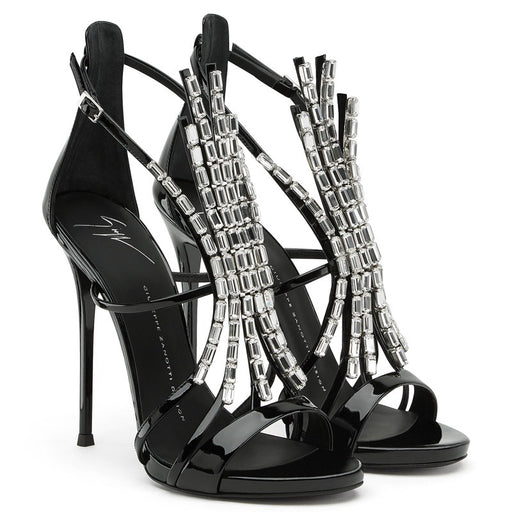 GIUSEPPE ZANOTTI BELLE CRYSTAL EMBELLISHED SIZE 40 - LuxurySnob