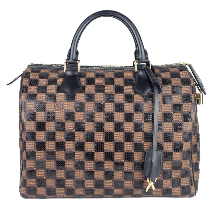 Louis Vuitton Speedy 30 Damier  Paillettes Sequin Bag Limited Edition