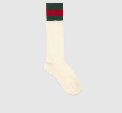 GUCCI SOCK WITH WEB SIZE MEDIUM - LuxurySnob