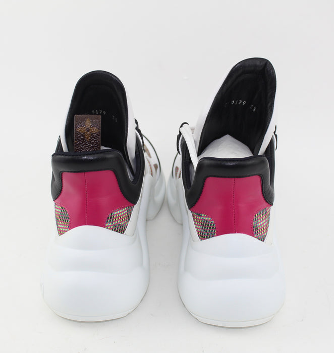 LOUIS VUITTON MONOGRAM POP PRINT ARCHLIGHT SNEAKERS SIZE 38 - LuxurySnob