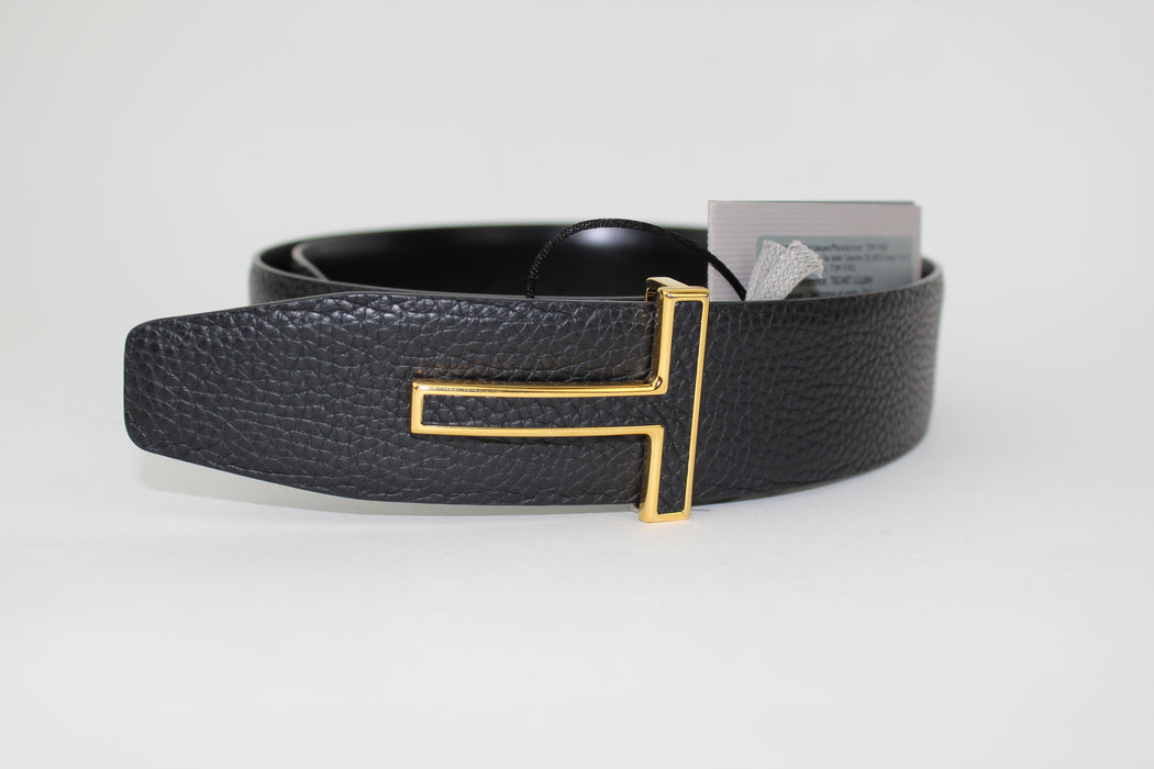 TOM FORD LOGO PLAQUE UNISEX BELT SIZE 85 - LuxurySnob