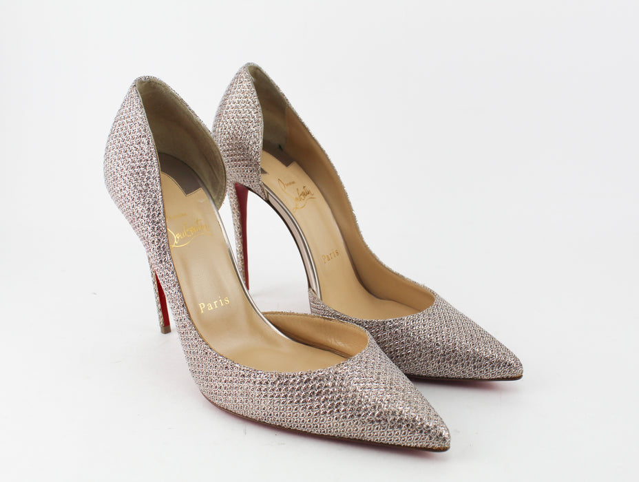 Christian Louobutin Metallic Iriza Lame D'orsay