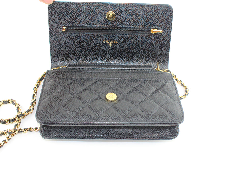 Chanel Wallet on Chain Caviar Black