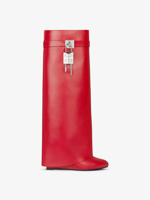Givenchy Shark Lock Pant Boots in Leather Res