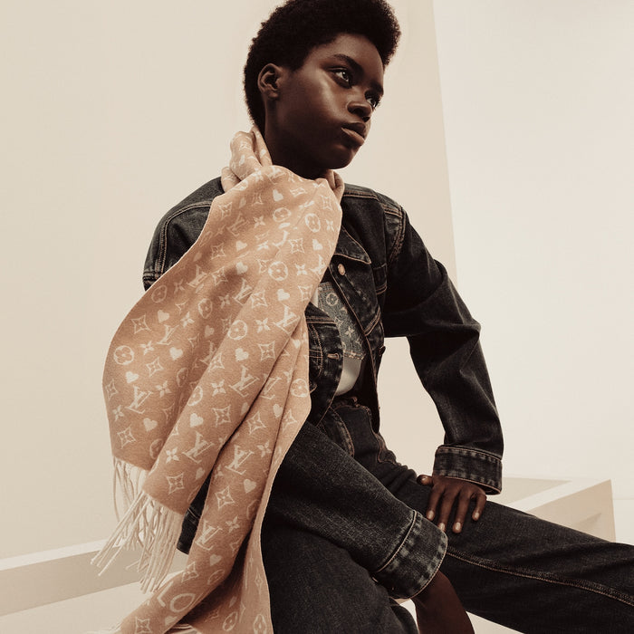 Louis Vuitton Game On Scarf in Beige