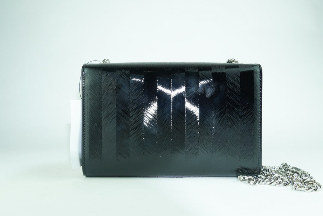 Saint Laurent Kate Small Stripe Patent Tassel bag