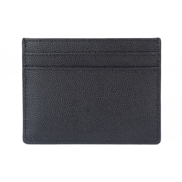 Saint Laurent Card case in Grain De Poudre Embossed leather