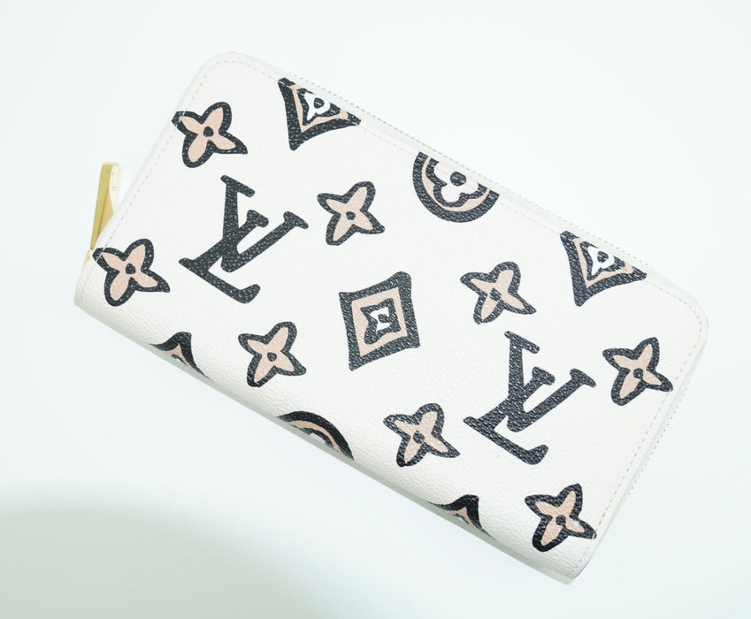 Louis Vuitton Wild At Heart Large Zippy Wallet Arizona Creme Jungle