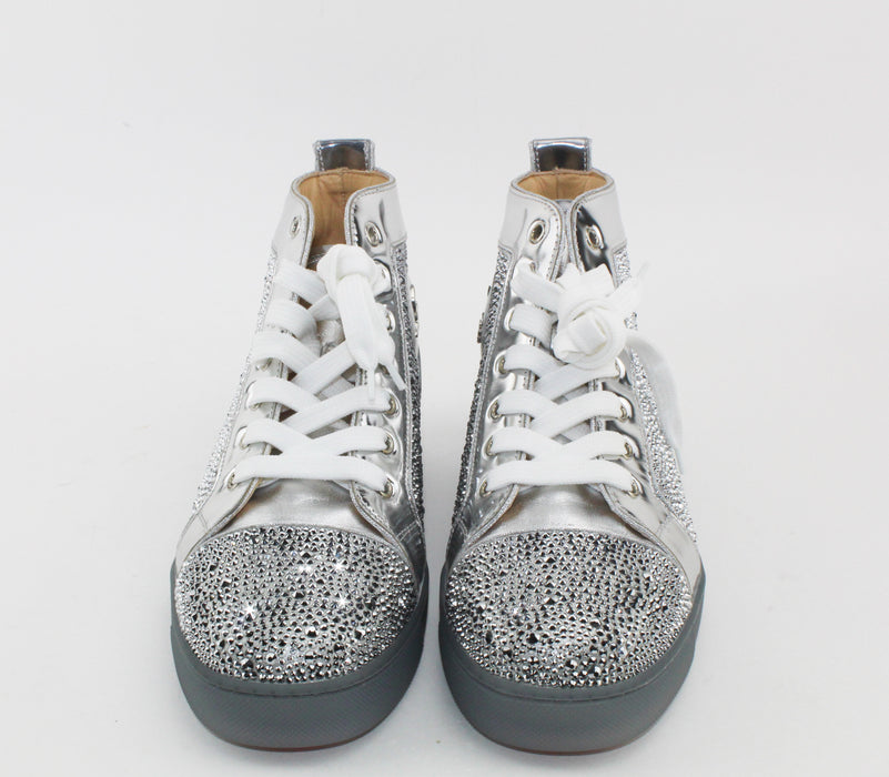 CHRISTIAN LOUBOUTIN LOUIS WOMAN FLAT STRASS SNEAKERS