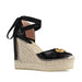 Gucci Leather Platform Espadrilles