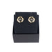 Chanel Gold and black Flower Earrings