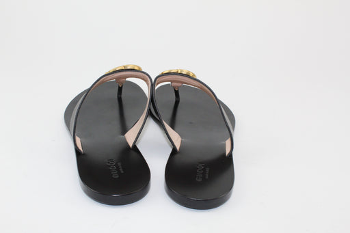 Gucci GG Leather Thong Sandals