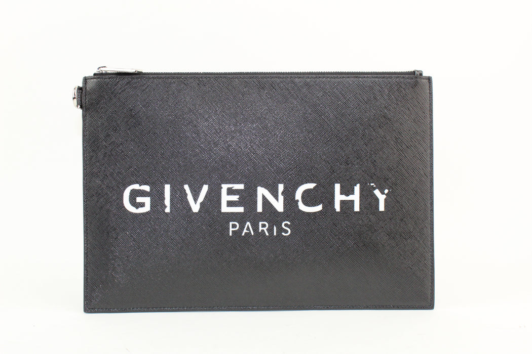 Givenchy Vintage-effect Logo Pouch