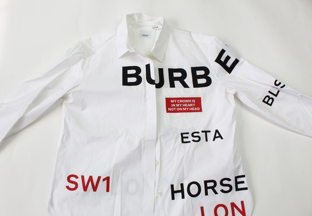 Burberry Horseferry cotton shirt size  12