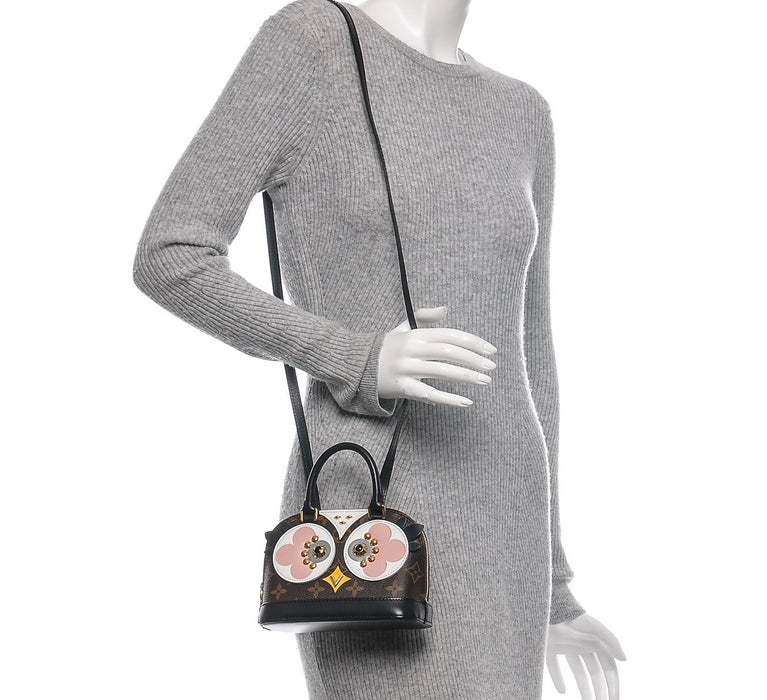 LOUIS VUITTON LIMITED EDITION MONOGRAM LOVELY BIRDS NANO ALMA