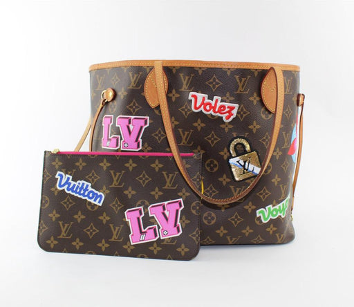 LOUIS VUITTON MONOGRAM TRAVEL STICKERS NEVERFULL MM 