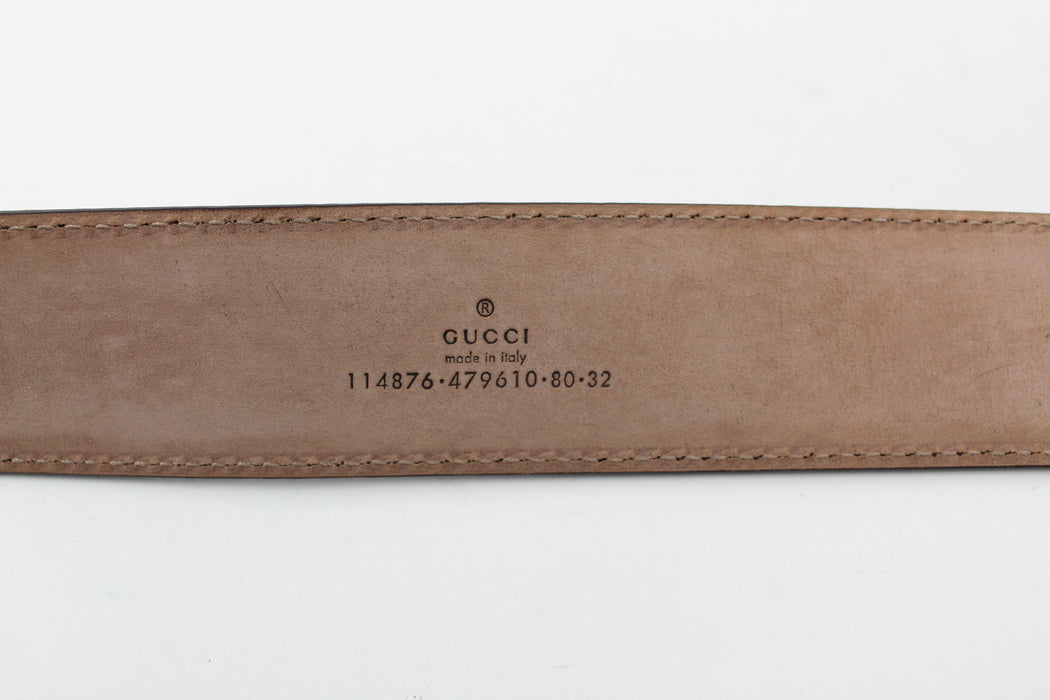 GUCCI GG LEATHER BELT