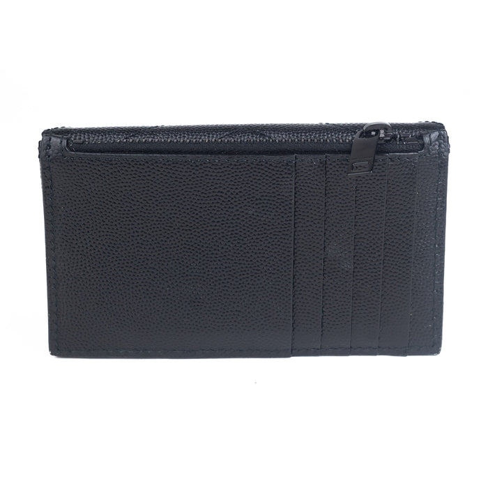 Saint Laurent Cassandre Matelasse Zipped Card Case