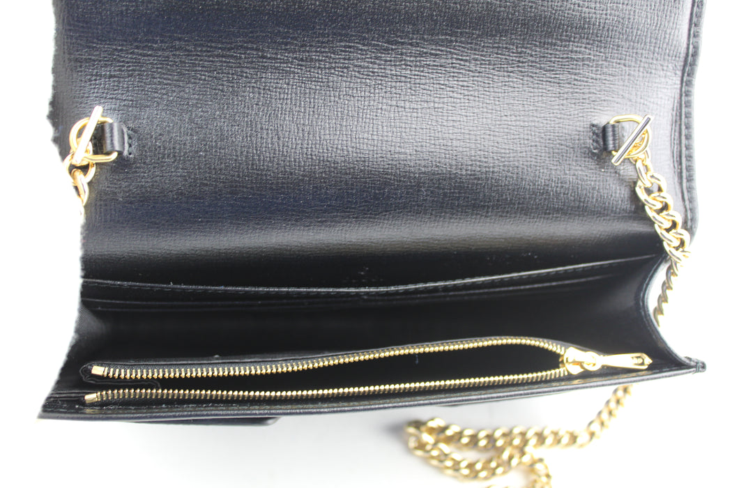 Gucci Leather Chain Crossbody Bag