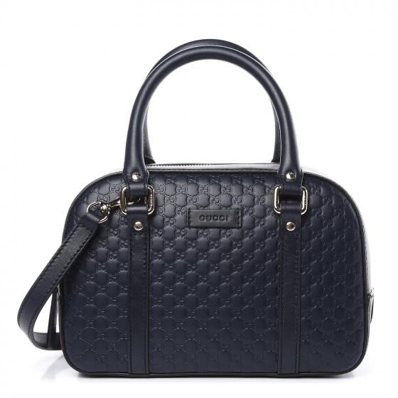 GUCCI GUCCISSIMA MICRO NAVY  BAG