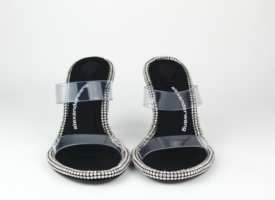Alexander Wang Embellished Nova High Slide Sandals