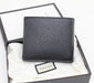 GUCCI LEATHER BIFOLD WALLET WITH WEB