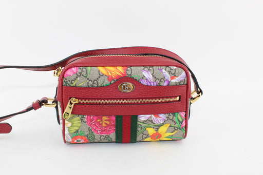 GUCCI OPHIDIA GG FLORA MINI SHOULDER BAG