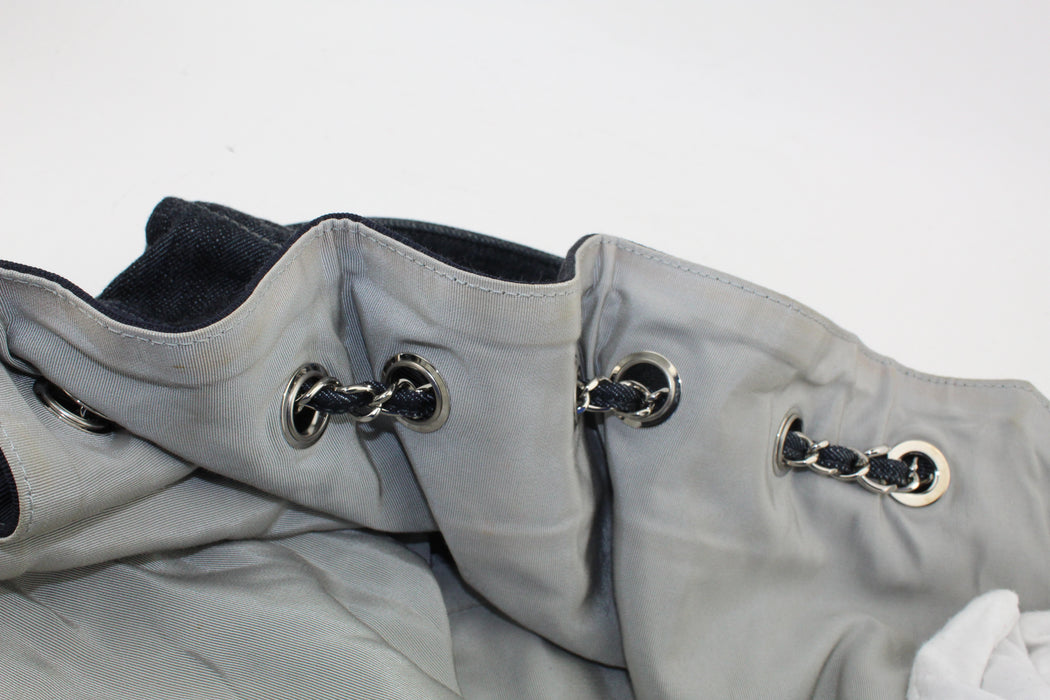 Chanel Quilted Denim large Cabas Bag