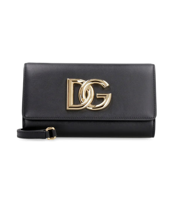 Dolce and Gabbana Calfskin 3.5 Leather Clutch