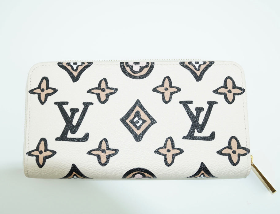 Louis Vuitton Wild At Heart Large Zippy Wallet Arizona Creme Jungle