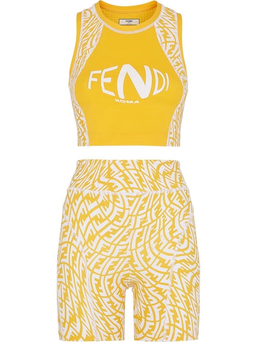 Fendi Vertigo Print Cycling Set