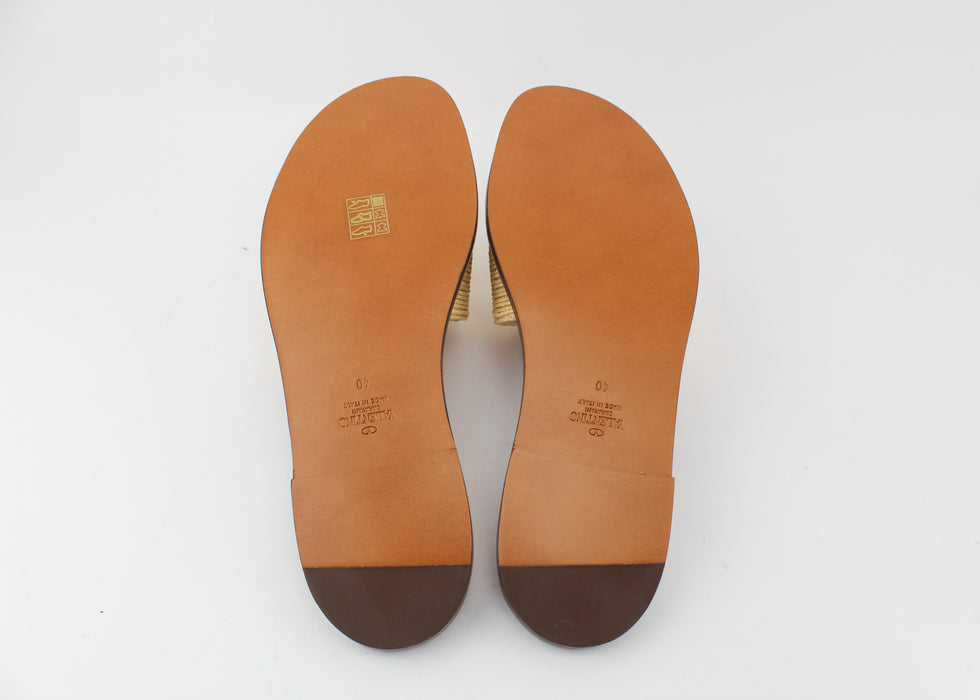 VALENTINO VLOGO RAFFIA SANDALS