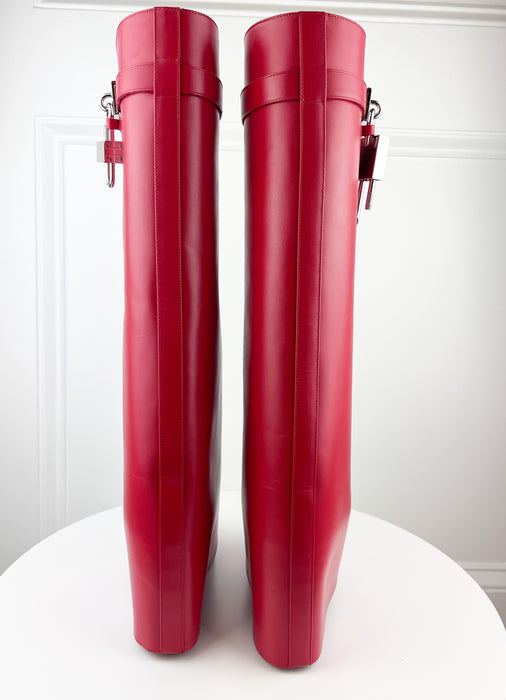 Givenchy Shark Lock Pant Boots in Leather Res