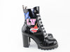 LOUIS VUITTON BLACK HEART ANKLE BOOTS