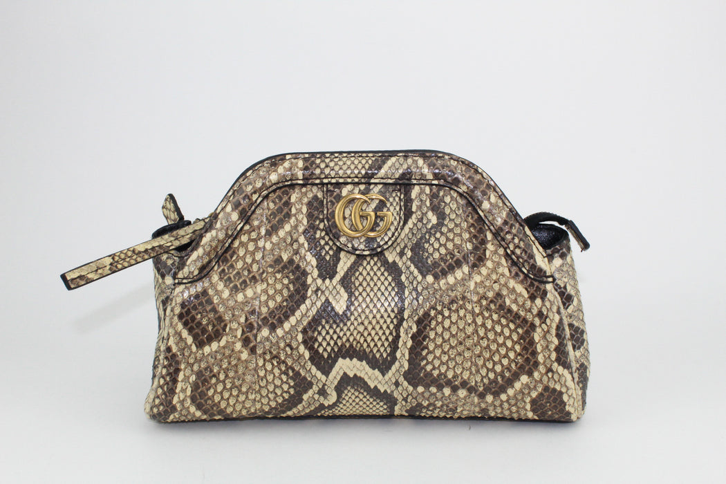 GUCCI REBELLE PYTHON SMALL SHOULDER BAG