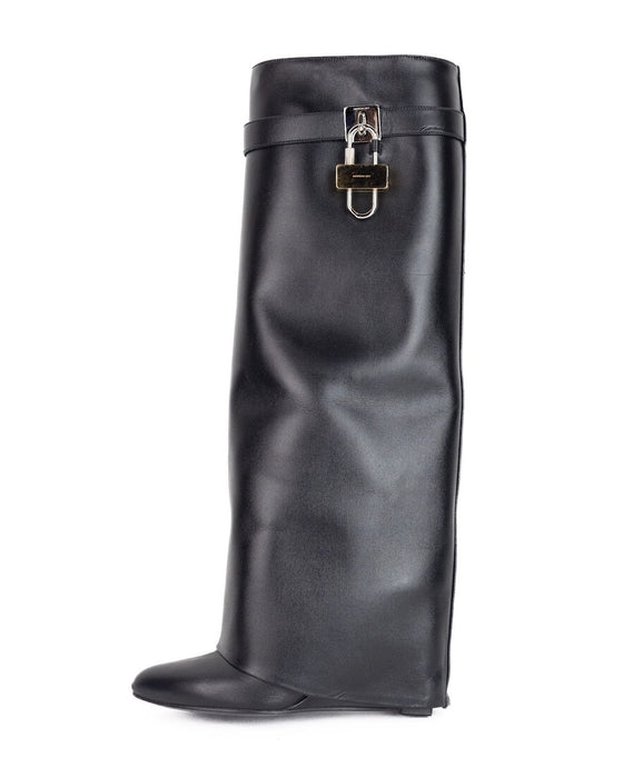 Givenchy Shark Lock Pant Boots in Leather