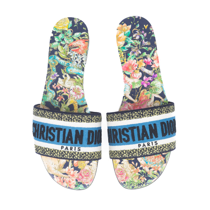 Dior dway Black Multicolor Embroidered Cotton with D-Constellation Motif