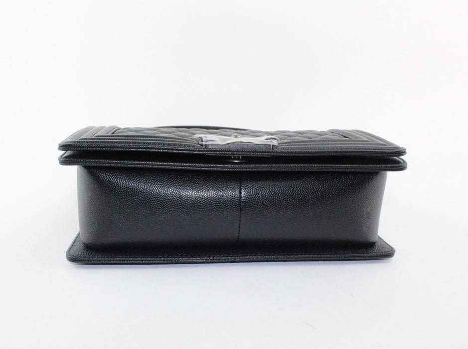 Chanel Caviar Medium Boy Bag in Black