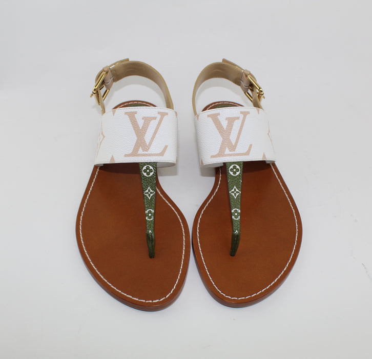 LOUIS VUITTON GIANT MONOGRAM FORMENTERA SANDAL SIZE 40