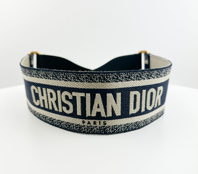 Dior Embroidered Canvas waist Belt