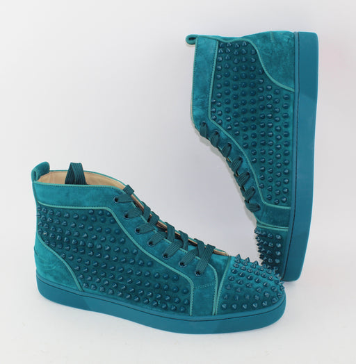 CHRISTIAN LOUBOUTIN  LOUIS SPIKES HIGH TOP SNEAKER SIZE 45 - LuxurySnob