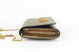 VERSACE METALLIC CALFSKIN PALAZZO CHAIN BAG GOLD